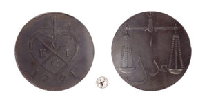 India, Bombay Colonia Britannica: Pice 1791 Cu PCGS PR62 BN RARO