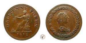 Canada (Lower), Giorgio III : Gettone da 1/2 Penny 1812 Rame SPL